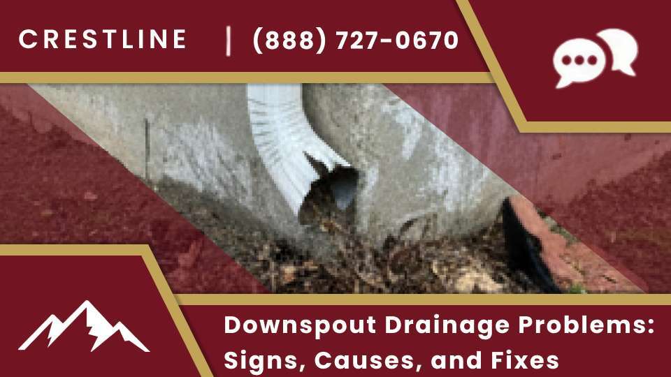 Downspout Drainage Problems: Signs, Causes, and Fixes